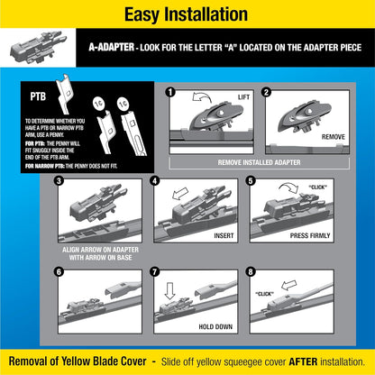 26-Inch Rain-X Silicone Wiper Blades, Automotive Replacement with Longer-Lasting Rubber