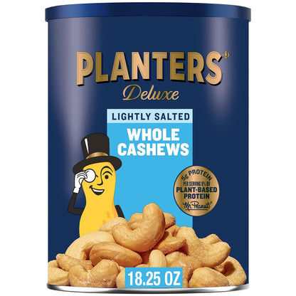 Planters Lightly Salted Deluxe Whole Cashews (1lb 2.25oz Canister)