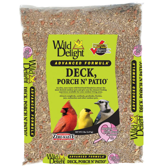 Wild Delight Deck, Porch N' Patio No Waste Bird Food, 5 lb