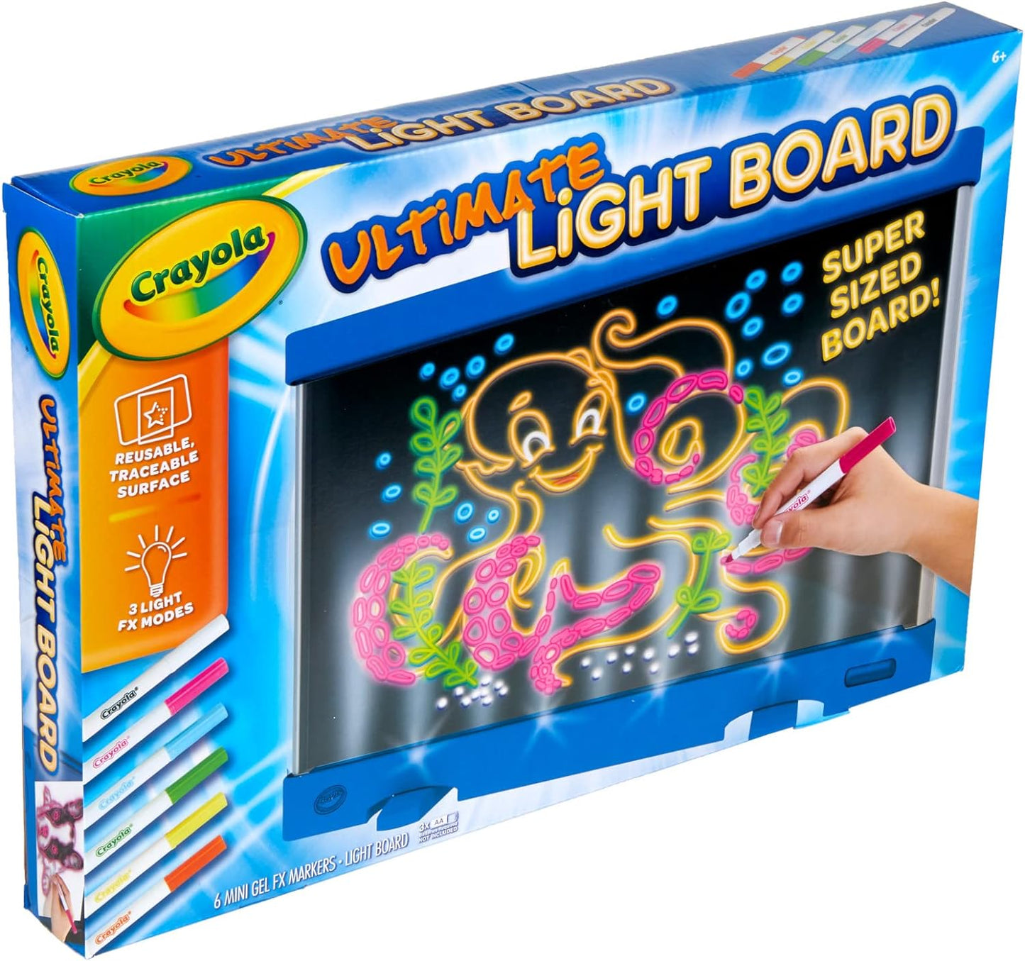 Crayola Ultimate Light Board - Blue, Drawing Tablet & Tracing Pad, Kids Toys, Holiday Gifts For Boys & Girls, Ages 6+ [Amazon Exclusive]