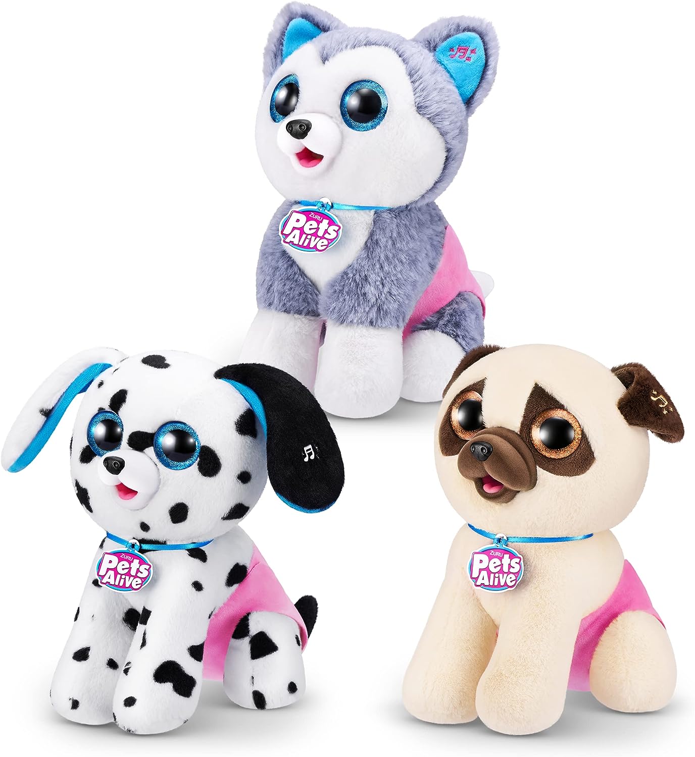 Pets Alive Pooping Puppies (Husky) by ZURU Surprise Puppy Plush, Ultra Soft Plushies, Interactive Toy Pets, Electronic Pet Puppy for Girls and Children