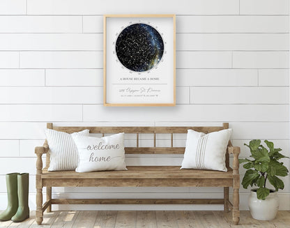 Custom Star Map - Personalized Star Map (Multiple Sizes - Unframed Star Prints, Star Constellation Map Wall Art, Great Gift - Special Occasion, Engagement Gift, Wedding Gift, Anniversary Gift)