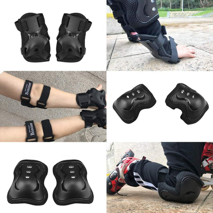 BOSONER Kids/Youth Knee Pad Elbow Pads Guards Protective Gear Set for Roller Skates Cycling BMX Bike Skateboard Inline Skatings Scooter Riding Sports