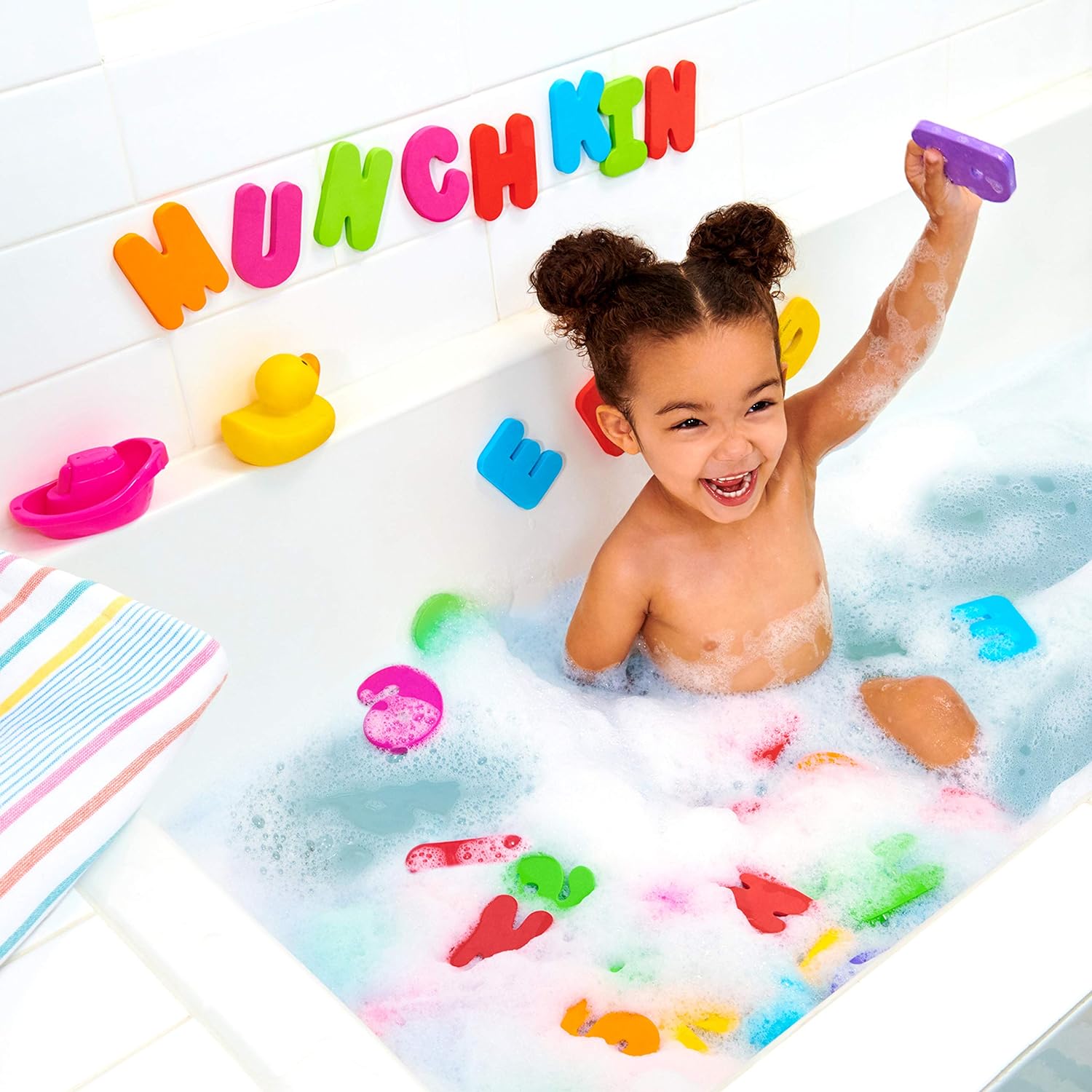 Munchkin® Learn™ Bath Letters and Numbers 36pc Toddler Bath Toy