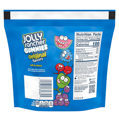 JOLLY RANCHER Gummies Assorted Fruit Flavored Candy Bag, 13 oz