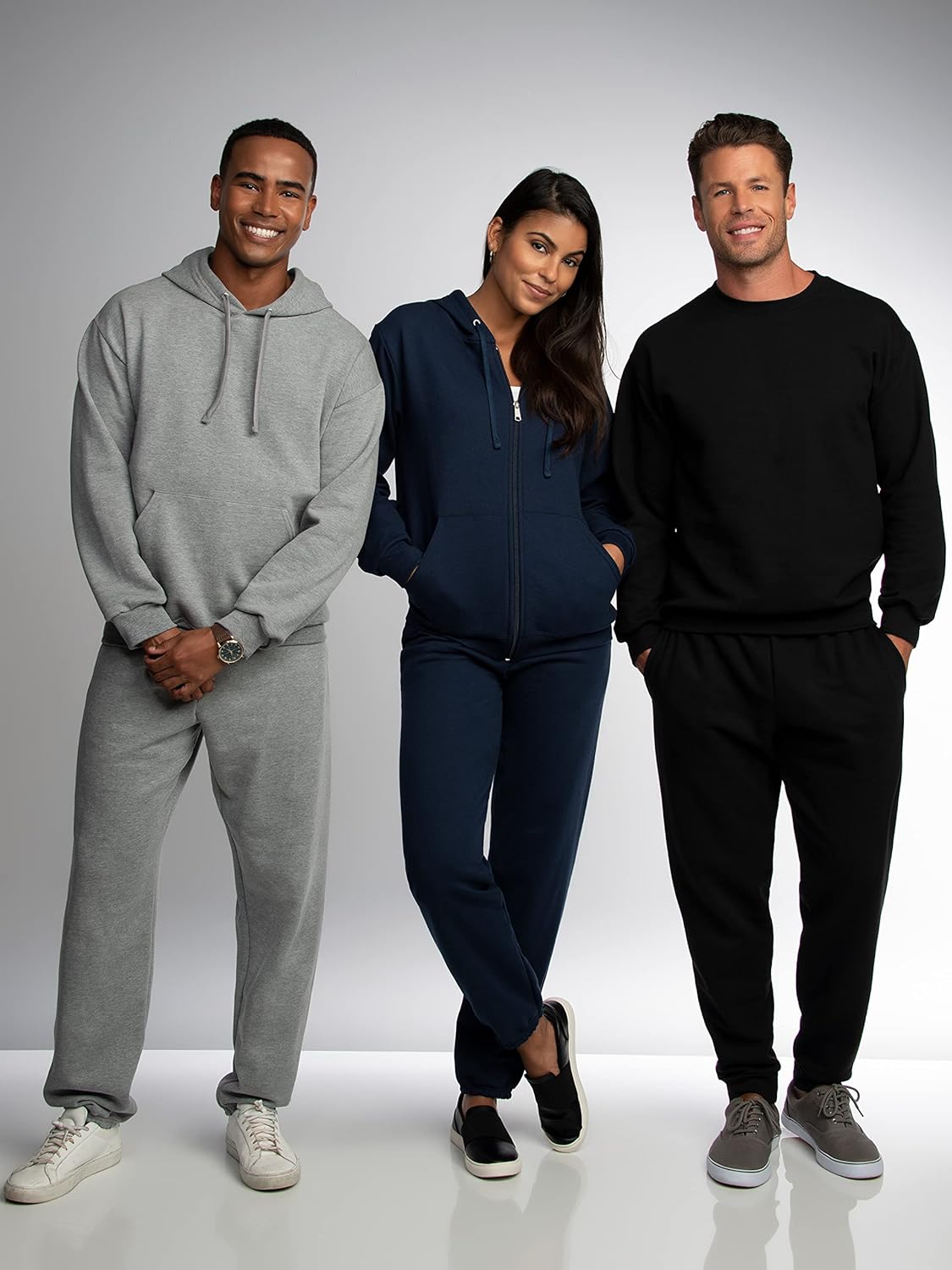 Fruit of the Loom Eversoft Fleece Elastic Bottom Sweatpants with Pockets, Relaxed Fit, Moisture Wicking, Breathable