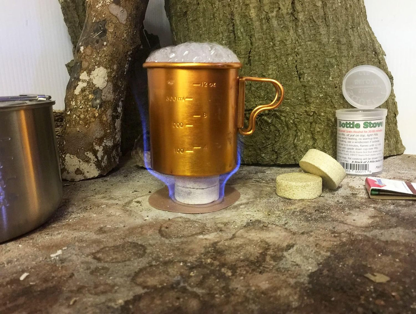 PillBottle Stones Stove - Two Burner/Multi-fuel/Bushcraft/Tiny/Light/Reliable/Safe/Hot!