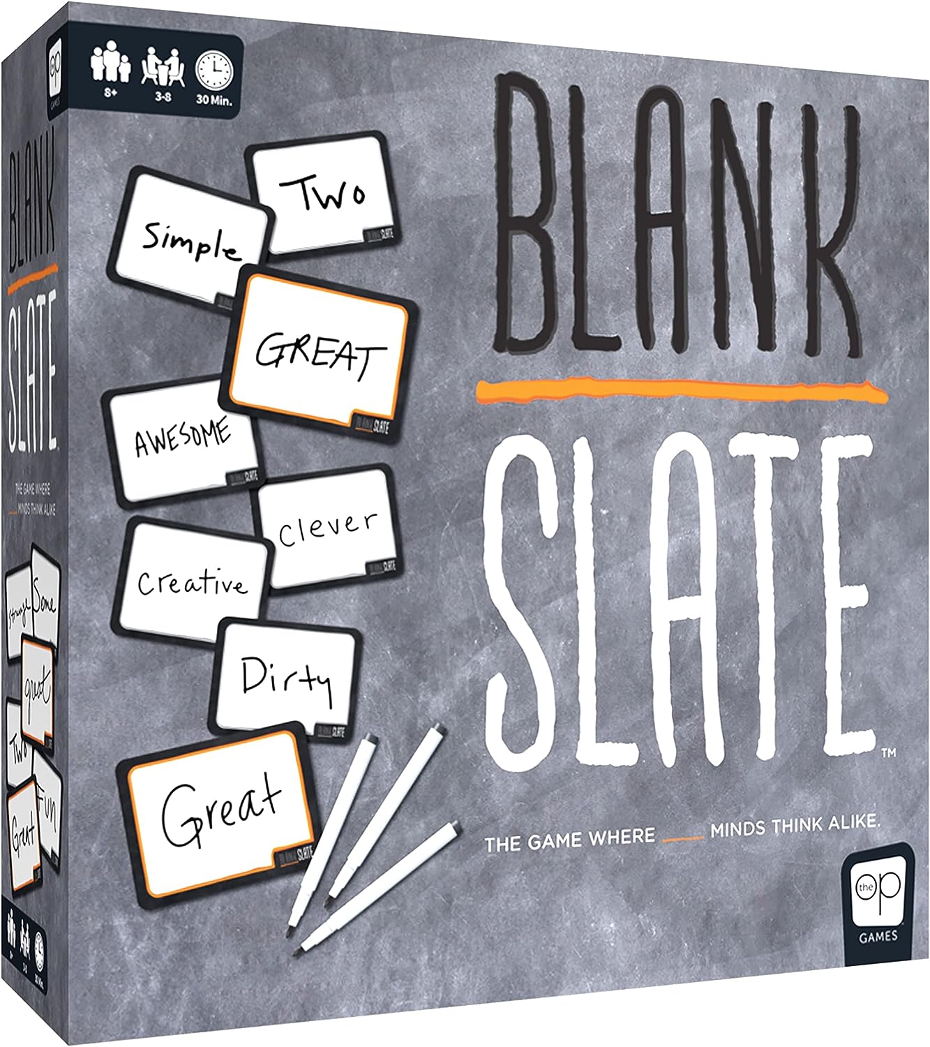BLANK SLATE™ - The Game Where Great Minds Think Alike | Fun Family Friendly Word Association Party Game, 3 to 8 players
