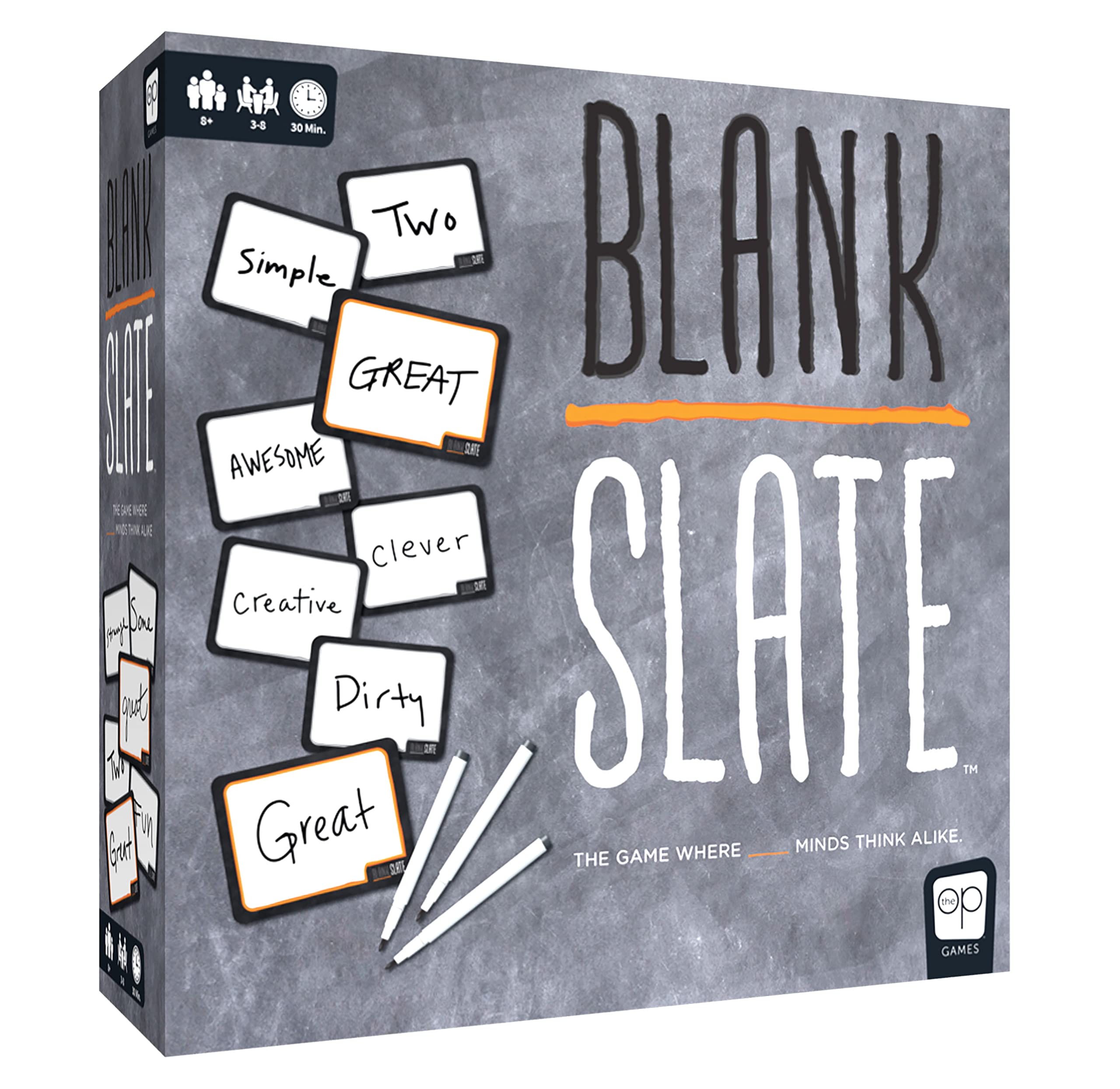 BLANK SLATE™ - The Game Where Great Minds Think Alike | Fun Family Friendly Word Association Party Game, 3 to 8 players