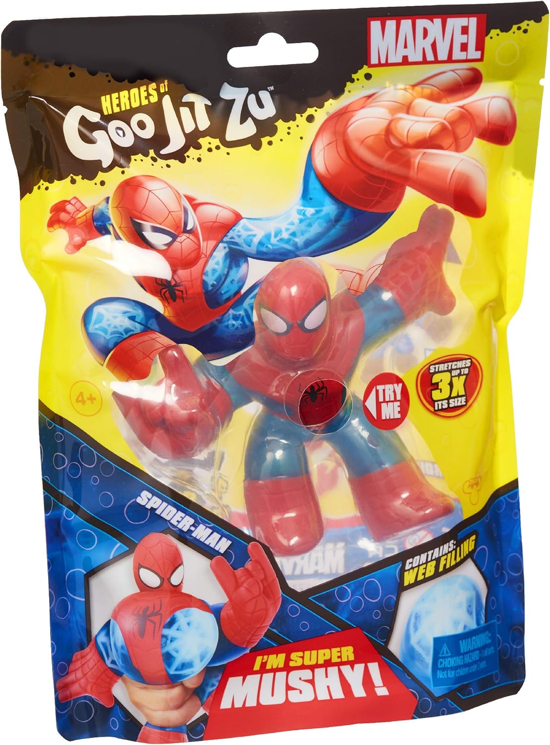 Heroes of Goo Jit Zu Licensed Marvel Hero Pack - Spider-Man, Multicolor (41054)