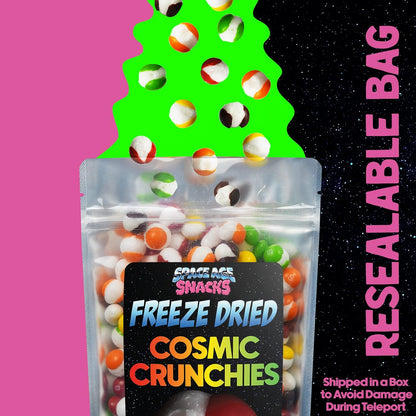 Premium Skittles Freeze Dried Candy - 8 Ounce Cosmic Crunchies Space Age Snacks Freetles for All Ages