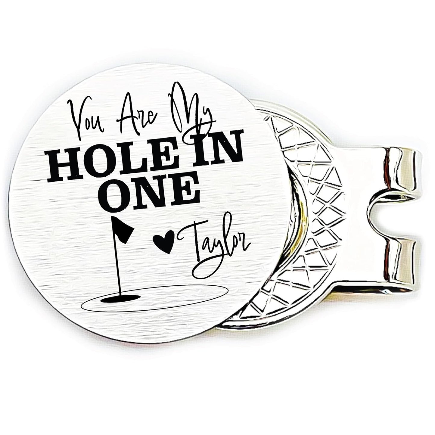 Shelton Newark Golf Ball Marker Valentines Gift for Him Personalized Golf Ball Marker Men's Gift Valentines Day Gift Boyfriend Gift For Him Hole in One Golf Ball Marker HOLE-IN-ONE-GOLF