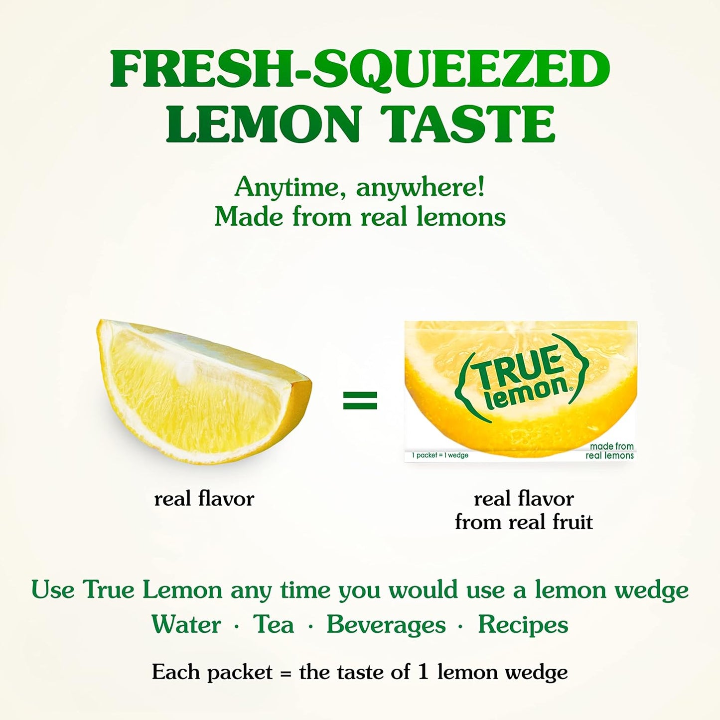 TRUE LEMON Water Enhancer, Bulk Pack, 0 Calorie Drink Mix Packets, Sugar Free, Flavoring, Made with Real Lemons, 500 count (Pack of 1)