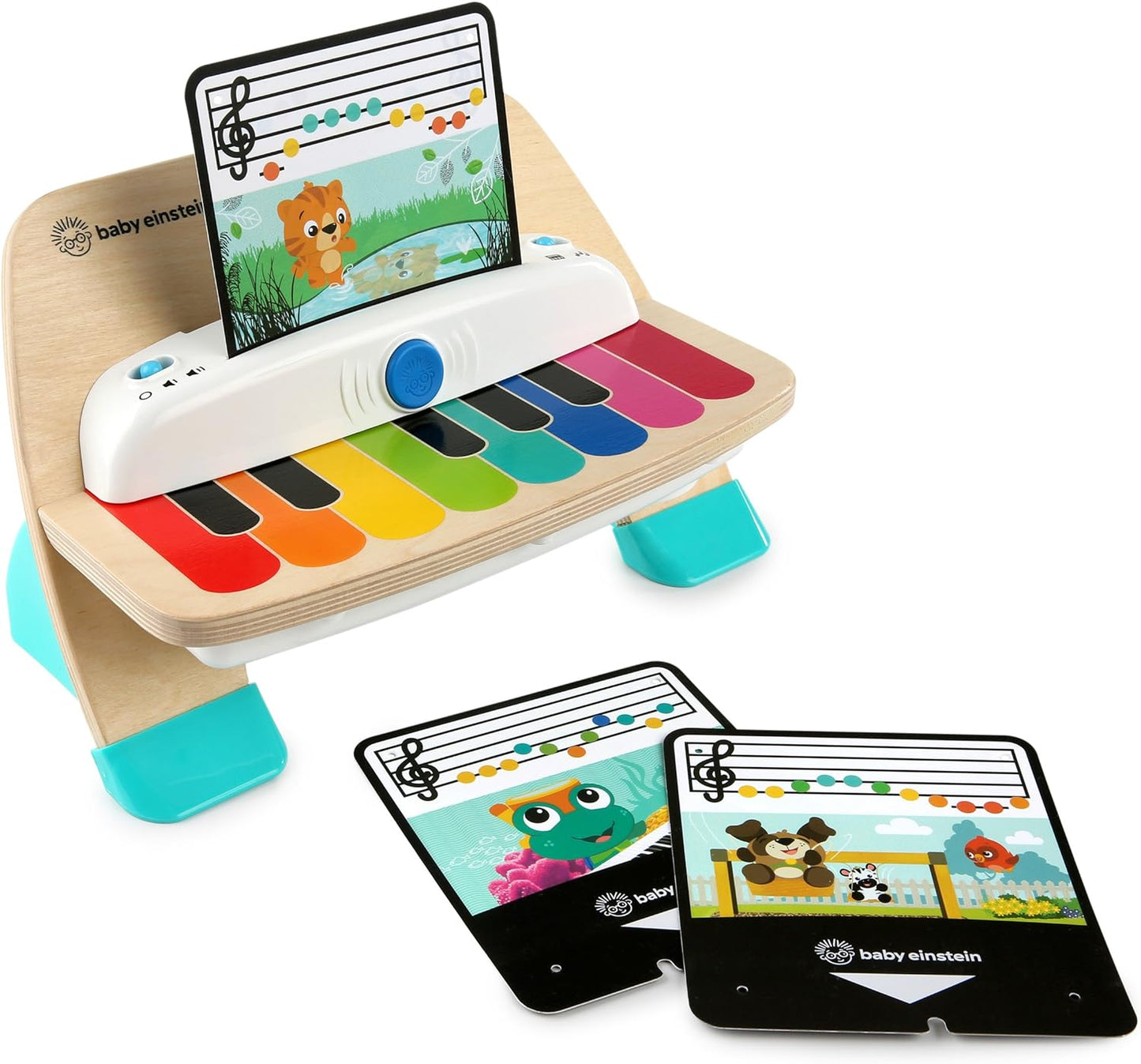 Baby Einstein and Hape Magic Touch Piano Wooden Musical Toddler Toy, Age 6 Months and Up