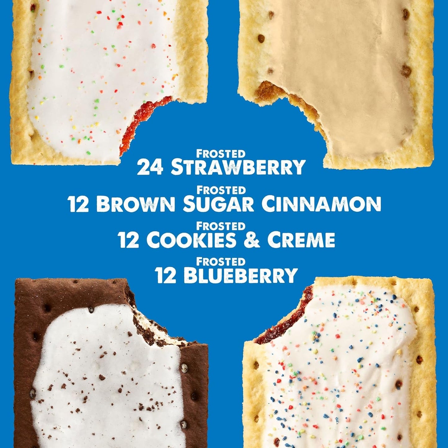 Pop-Tarts Toaster Pastries, Breakfast Foods, Kids Snacks, Variety Pack (5 Boxes, 60 Pop-Tarts)