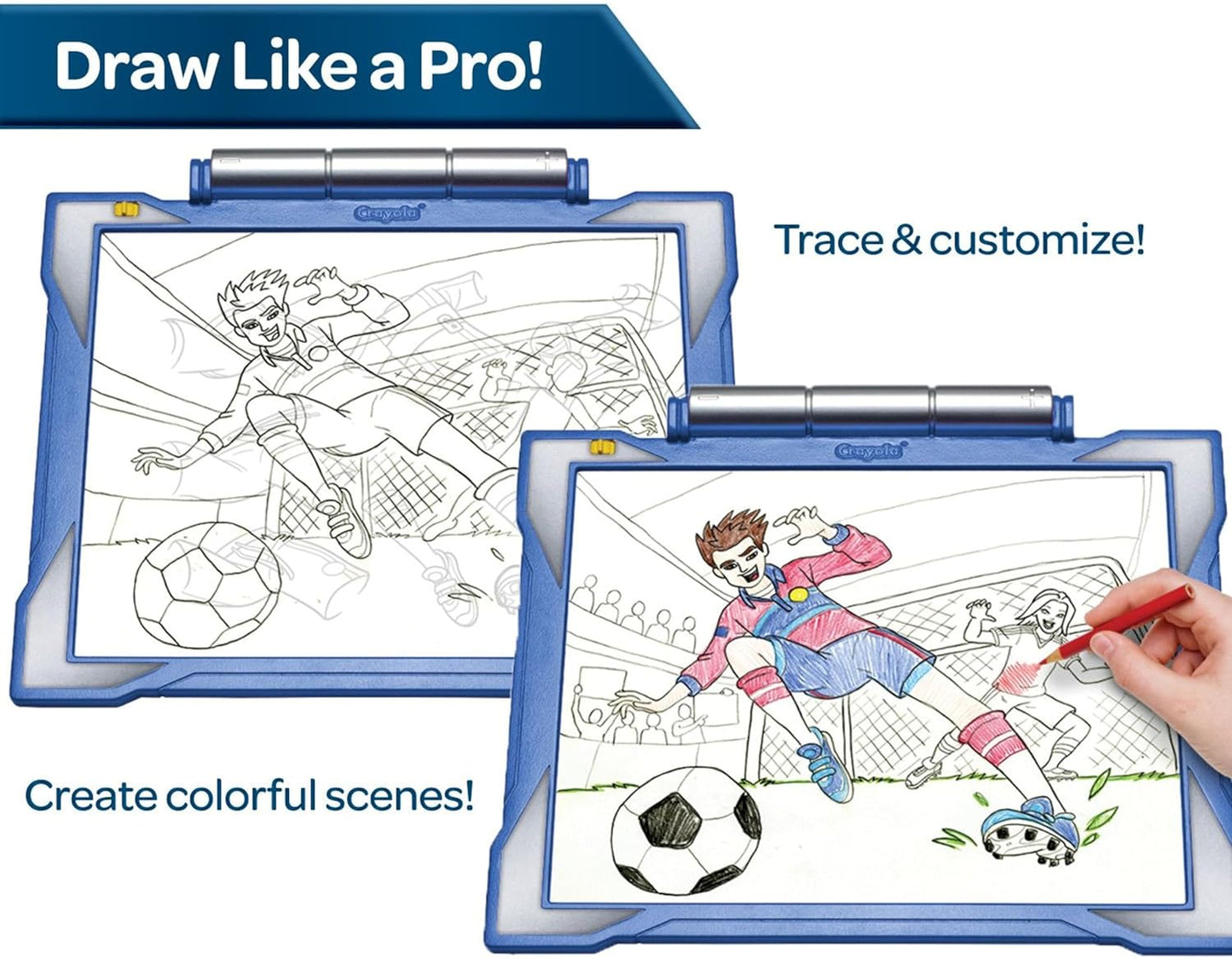 Crayola Light Up Tracing Pad - Blue, Tracing Light Box for Kids, Drawing Pad, Holiday Toys, Gifts for Boys and Girls, Ages 6+