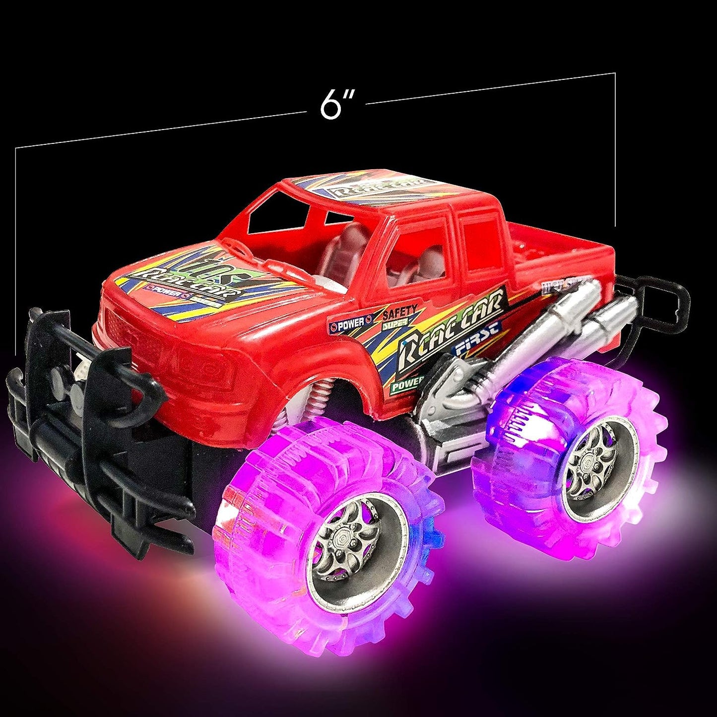 Light Up Monster Trucks for Boys and Girls, Toy Truck Set, Monster Trucks for Boys 3 4 5 6 7 8 Years Old, Toddler Monster Truck Toys, Light Up Trucks