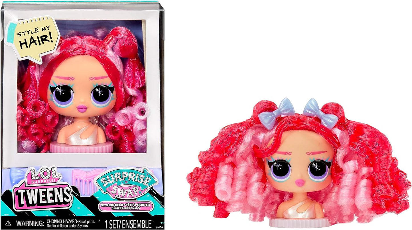 L.O.L. Surprise! Tweens Surprise Swap Styling Heads Including Fabulous Hair Accessories and Gorgeous Hair – Great Gift for Kids Ages 4+ (Assorted items)