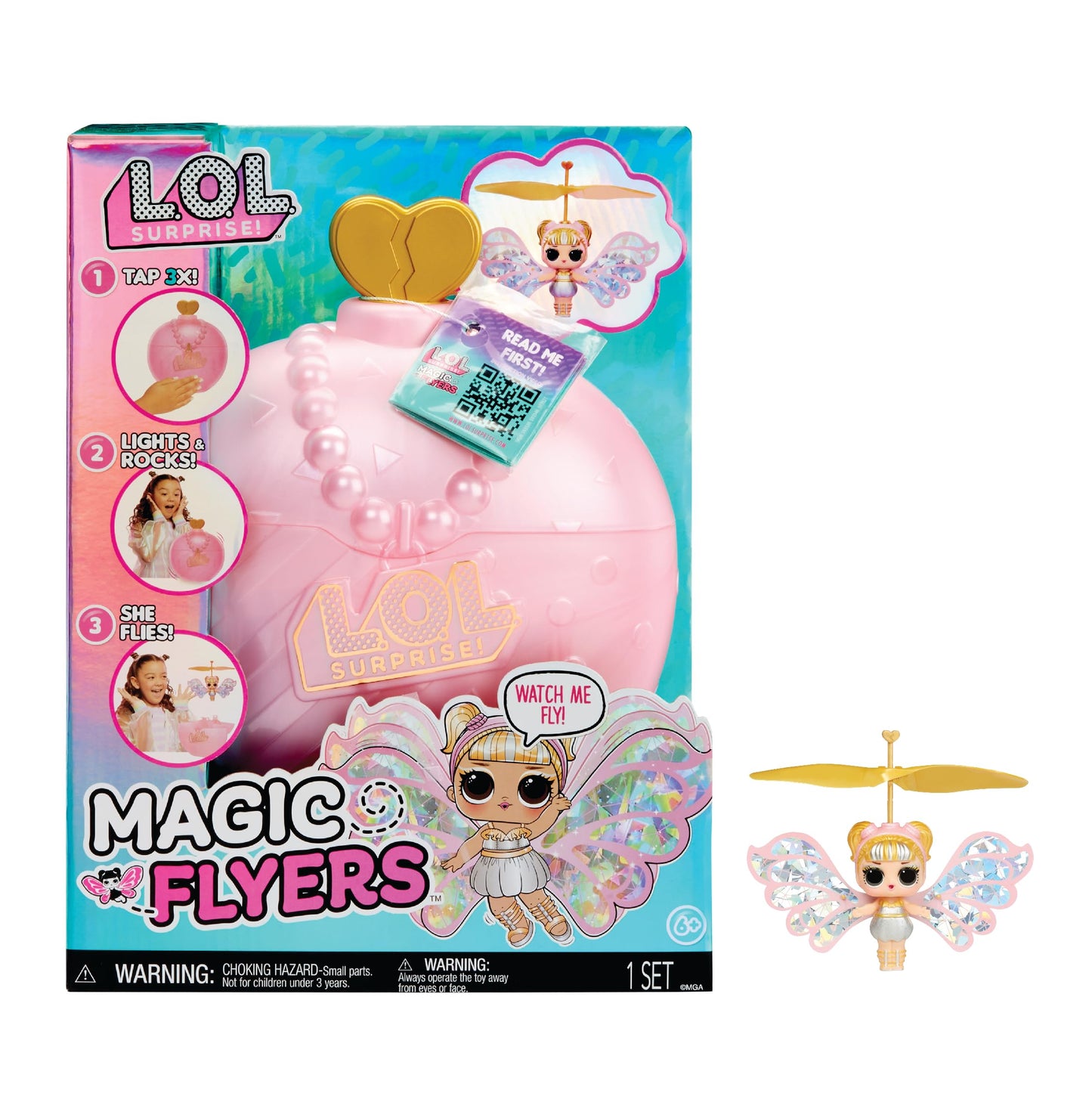 L.O.L. Surprise! Magic Flyers: Sky Starling- Hand Guided Flying Doll, Collectible Doll, Touch Bottle Unboxing, Great Gift for Girls Age 6+