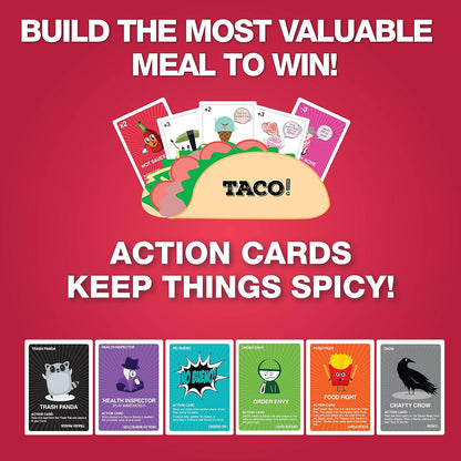 Taco vs Burrito Family Board Games for Kids 6-8, 8-12 & Up - Fun Card Games for Kids and Families, Kids Family Game Night