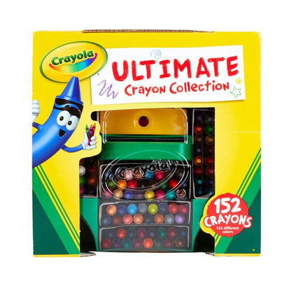 Crayola Ultimate Crayon Box Collection (152ct), Bulk Kids Crayon Caddy, Classic & Glitter Crayons, Gifts, Ages 3+