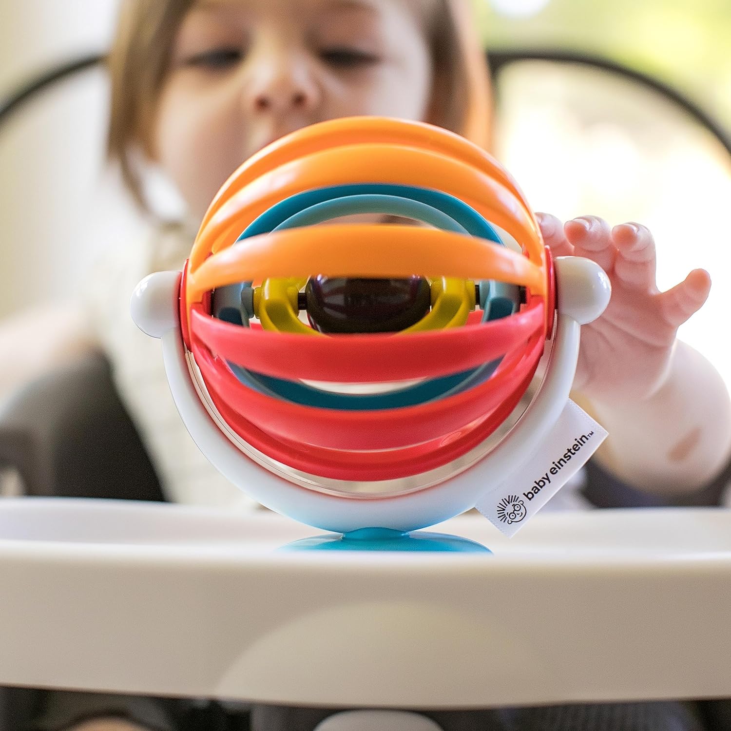 Baby Einstein Sticky Spinner BPA-free High Chair Activity Toy, Ages 3 Months+