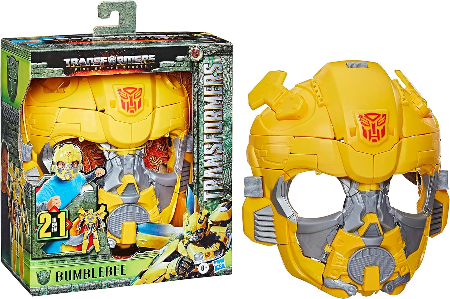 Transformers Toys Rise of The Beasts Movie Bumblebee 2-in-1 Converting Roleplay Mask Action Figure for Ages 6 and Up, 9-inch