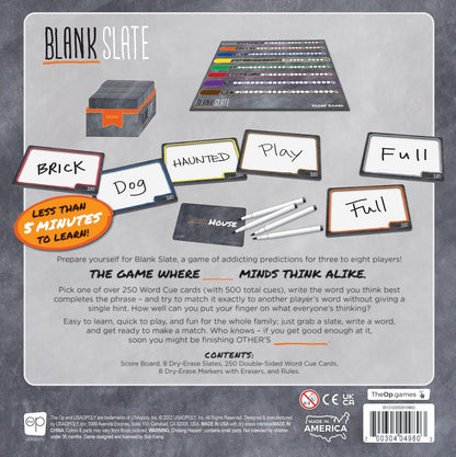 BLANK SLATE™ - The Game Where Great Minds Think Alike | Fun Family Friendly Word Association Party Game, 3 to 8 players