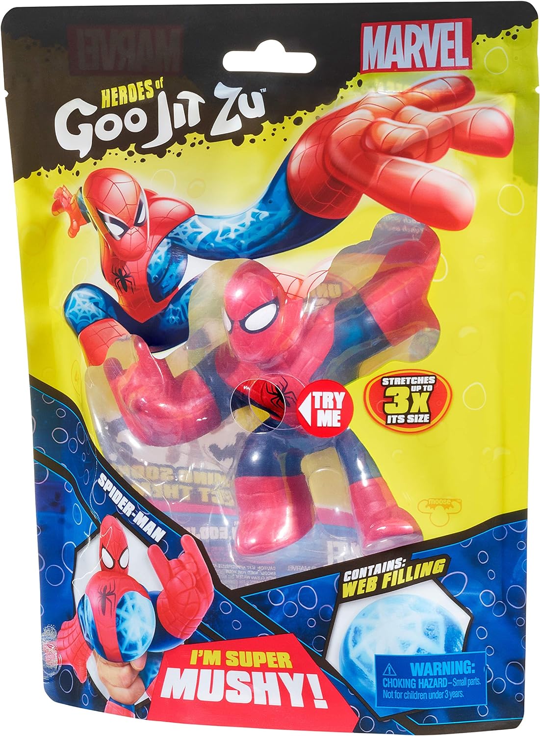 Heroes of Goo Jit Zu Licensed Marvel Hero Pack - Spider-Man, Multicolor (41054)