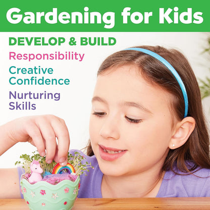 Creativity for Kids Mini Garden: Magical Unicorn Terrarium Kit - Unicorn Gifts for Girls, Kids Crafts and Unicorn Toys Ages 6-8+,Unique Gifts for Kids