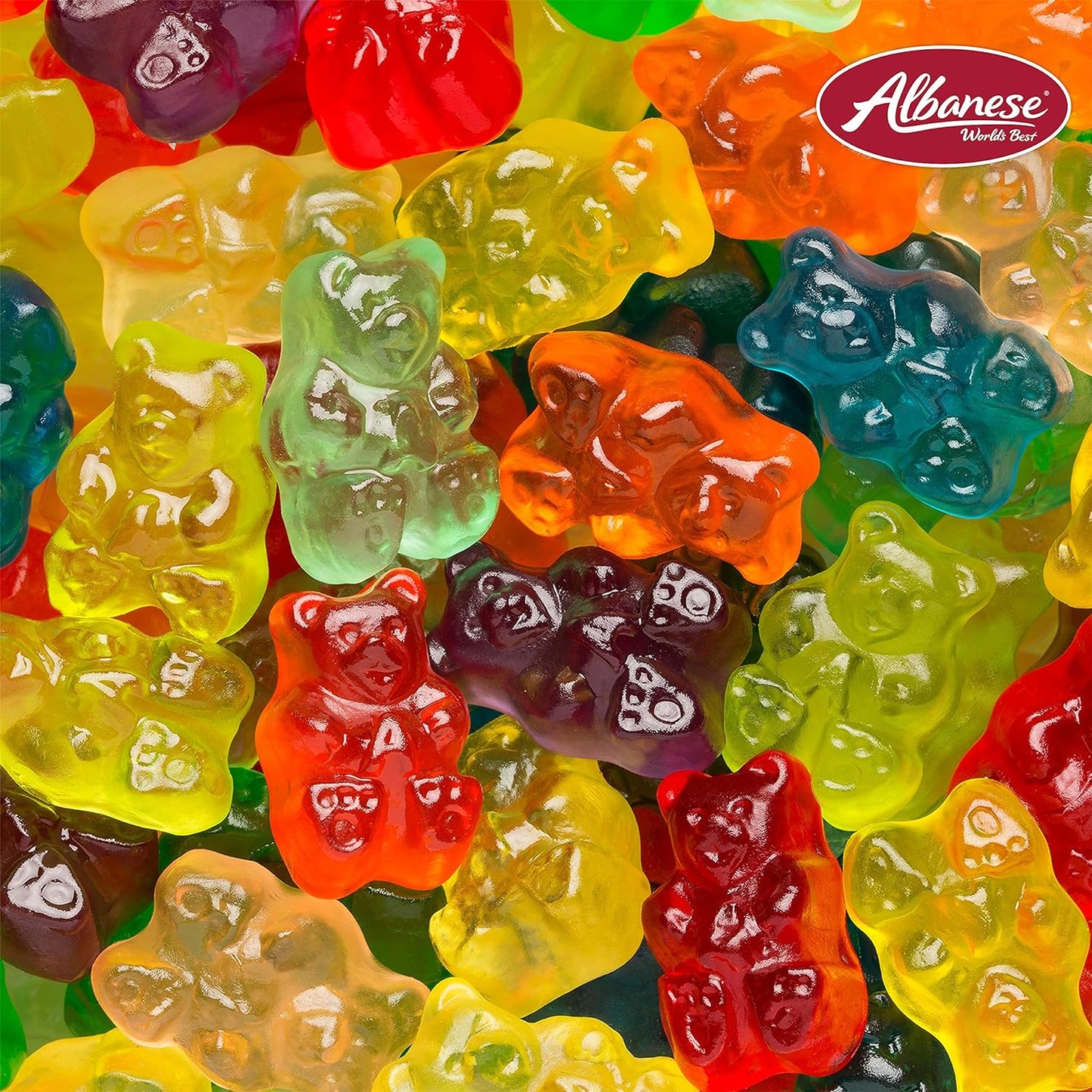 Albanese World's Best 12 Flavor Gummi Bears, 5lbs of Candy