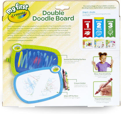 My First Crayola Double Doodle Board, Drawing Tablet, Toddler Toy, Gift