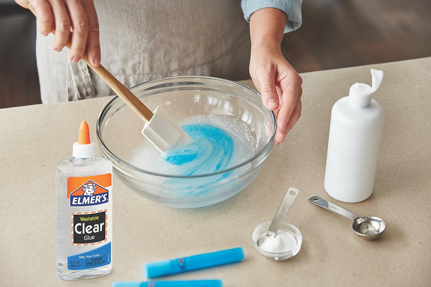 Elmer's Clear Liquid School Glue, Slime Glue, & Craft Glue, Large 1 Quart for School Supplies & Slime Supplies, Washable Glue