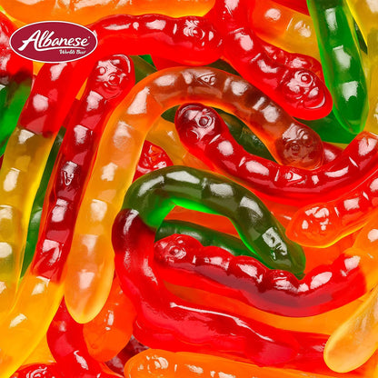 Albanese World's Best Large Assorted Fruit Gummi Worms, 5lbs of Easter Candy, Great Easter Basket Stuffers