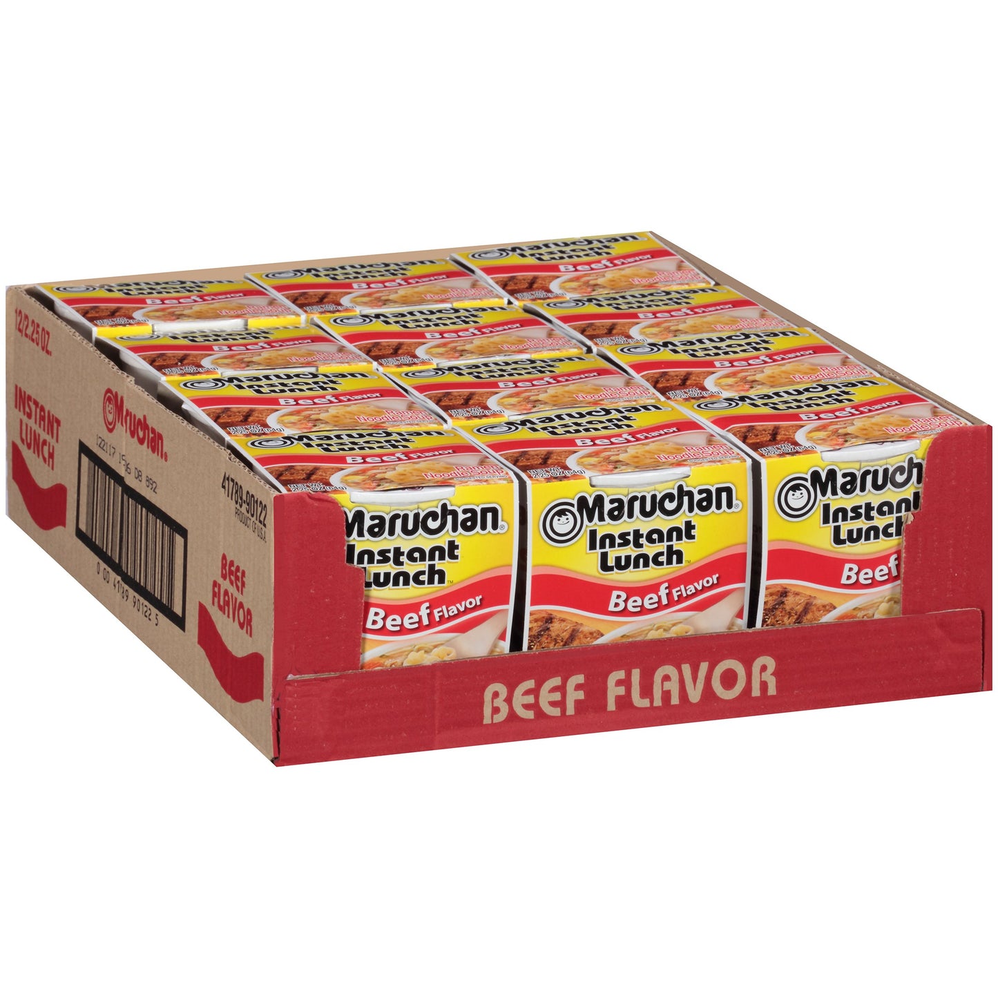 Maruchan Instant Lunch Beef, 2.25 Oz, Pack of 12