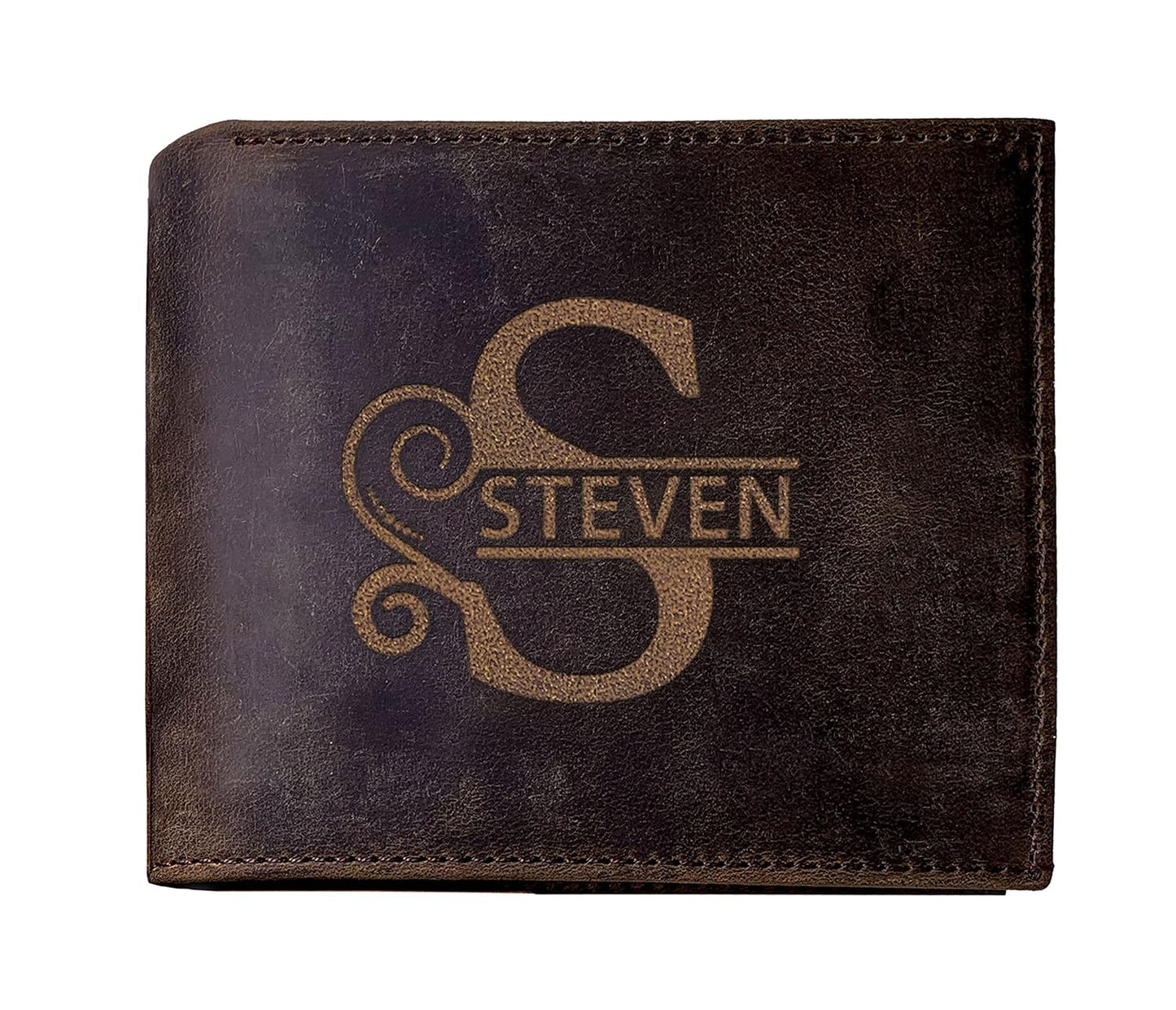 Personalized Wallet for Men, Custom Wallets for Men, Birthday Gifts for Men, Customized Monogram Wallet for Men, Son, Grandpa, and Boyfriend, Wedding, Anniversary, Graduate