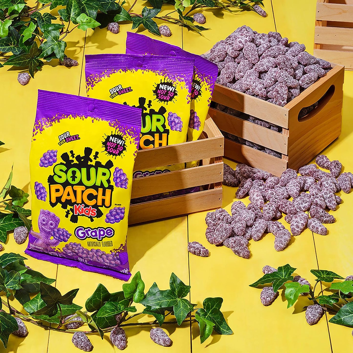 SOUR PATCH KIDS Grape Soft & Chewy Candy, 8.02 oz