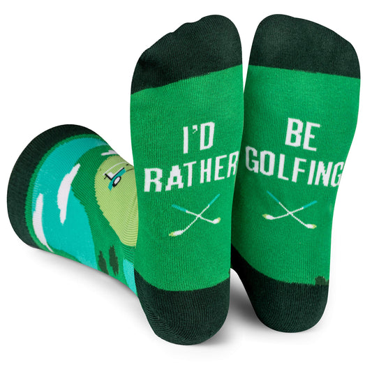 I'd Rather Be Socks for Men and Women - Funny Unisex Novelty Gifts for Christmas, Birthdays and More