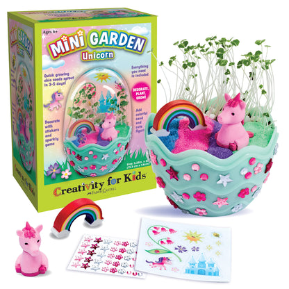 Creativity for Kids Mini Garden: Magical Unicorn Terrarium Kit - Unicorn Gifts for Girls, Kids Crafts and Unicorn Toys Ages 6-8+,Unique Gifts for Kids