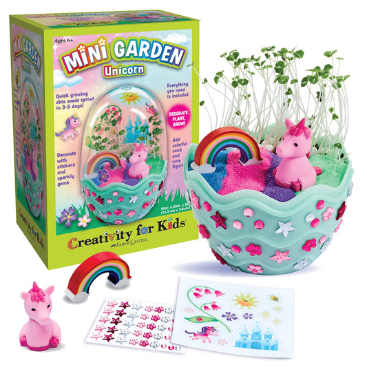 Creativity for Kids Mini Garden: Magical Unicorn Terrarium Kit - Unicorn Gifts for Girls, Kids Crafts and Unicorn Toys Ages 6-8+,Unique Gifts for Kids