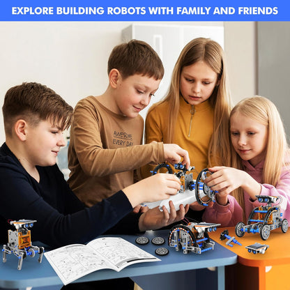 STEM 13-in-1 Education Solar Power Robots Toys for Boys Age 8-12, Educational Toy DIY Science Kits for Kids, Building Experiment Robotics Set Birthday Gifts for 8 9 10 11 12 Years Old Boys Girls Teens