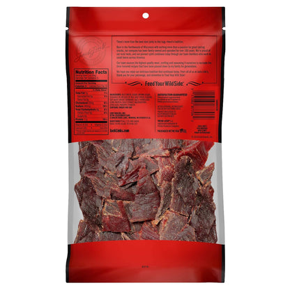 Jack Link's Beef Jerky, Original, 1/2 Pounder Bag - Flavorful Meat Snack, 10g of Protein and 80 Calories, Made with Premium Beef - 96% Fat Free, No Added MSG** or Nitrates/Nitrites, 8oz