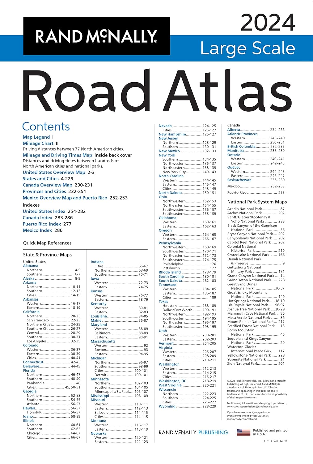 Rand McNally 2024 Large Scale Road Atlas - 100th Anniversary Collector's Edition (The Rand McNally Large Scale Road Atlas)