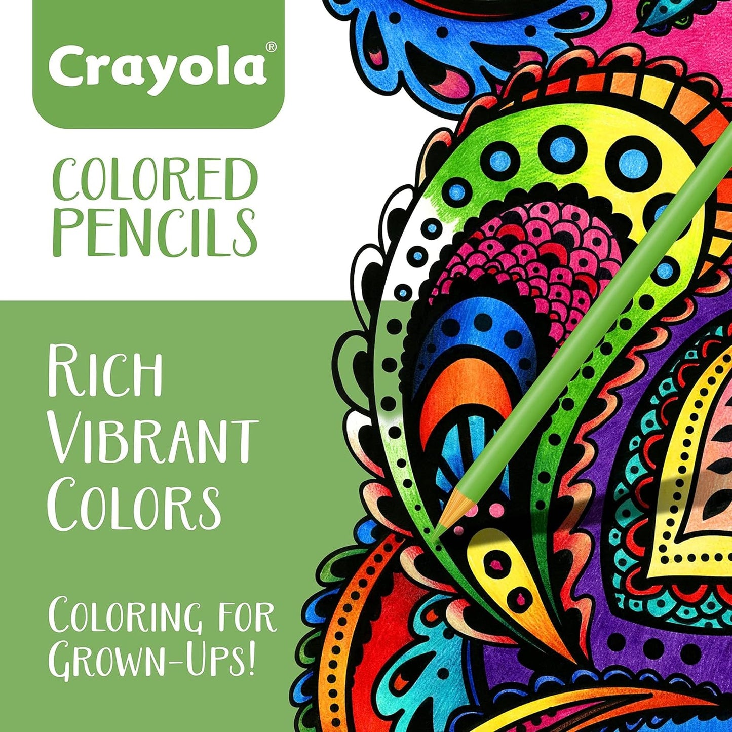 Crayola Colored Pencils For Adults (50 Count), Colored Pencil Set, Pair With Adult Coloring Books, Art Supplies, Holiday Gifts [Amazon Exclusive]