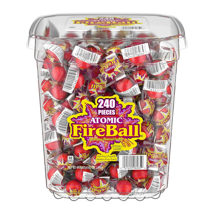 Wonka Atomic Fireball Jawbreakers , Cinnamon, 240 individually wrapped