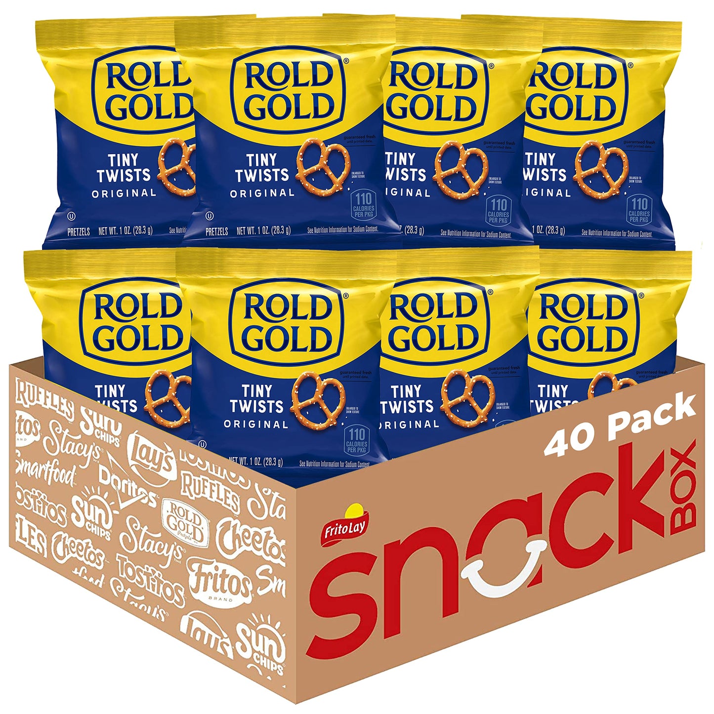 Rold Gold Tiny Twists Pretzels, 1 Ounce (Pack of 40)