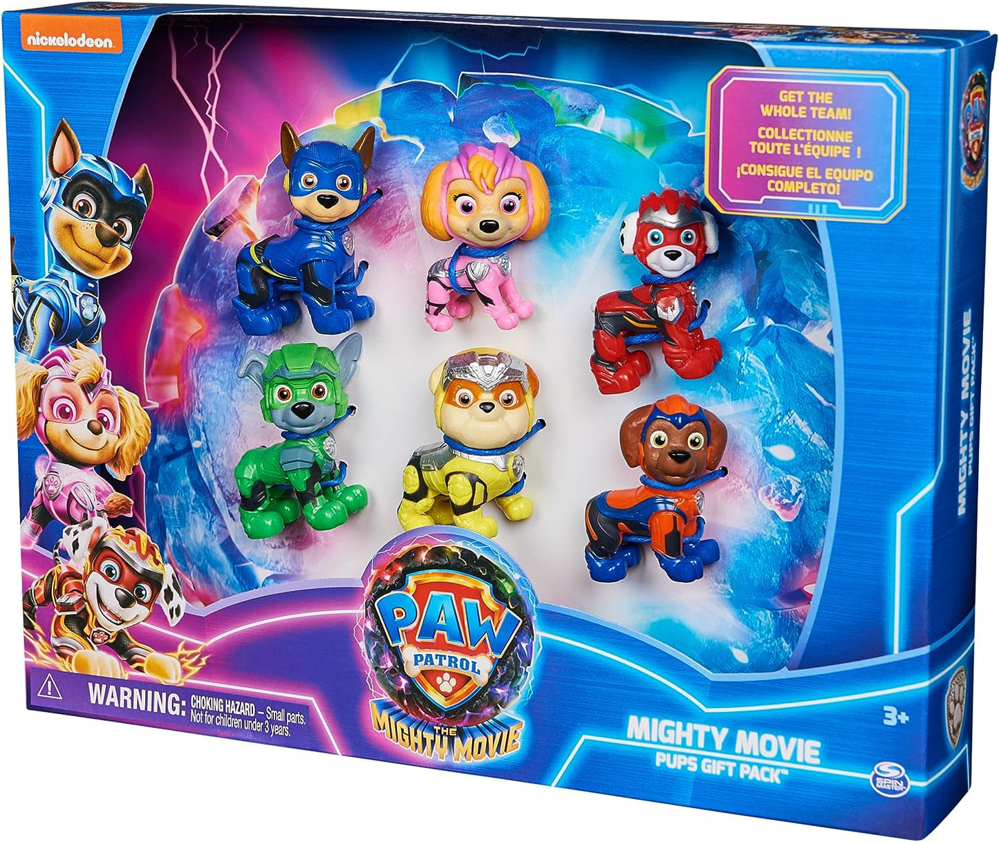 Paw Patrol: The Mighty Movie, Toy Figures Gift Pack, with 6 Collectible Action Figures, Kids Toys for Boys and Girls Ages 3 and up