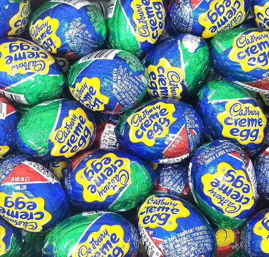 Cadbury Holiday Chocolate Creme Eggs (1.2 Oz.) Individually Wrapped, Bulk (10 Count) Delicious Chocolate & Fondant Candy, Great for Easter Basket Fillers, Easter Egg Stuffers, Spring Gifts and Baking!