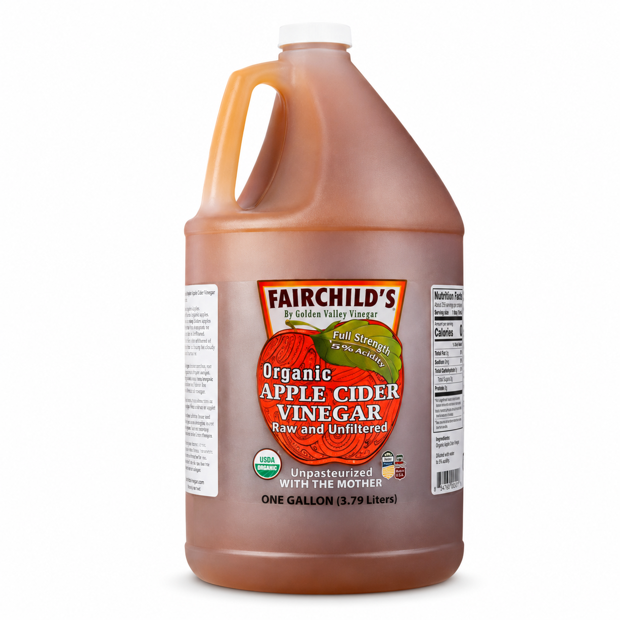 Fairchild’s Organic Apple Cider Vinegar — 1 Gallon